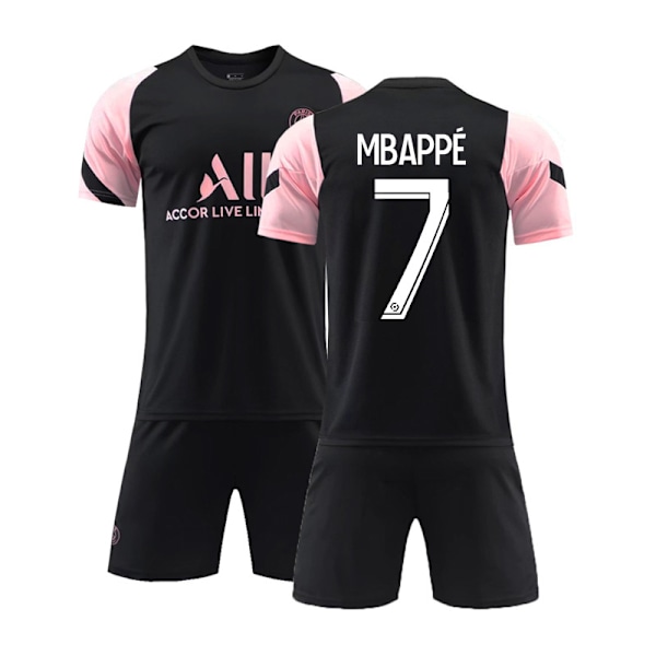 Mbappe fotbollströja # 7 Svart träningströja Without socks M