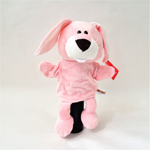 Föräldrar-barn interaktiv buktalare docka Rosa kanin