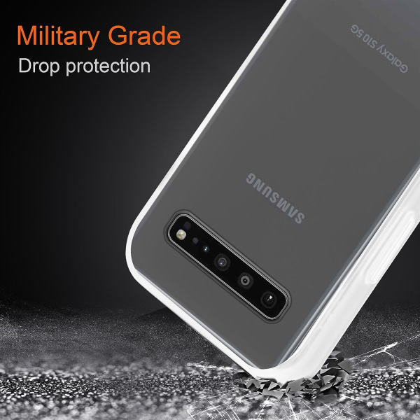 Samsung Galaxy S10 5G Mobiltelefon Skydd Cover i glas Matt Transparent Galaxy S10 5G