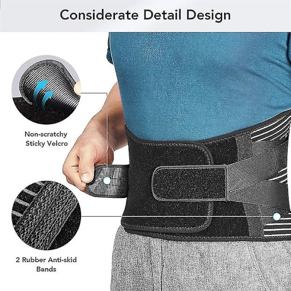 Medicinsk rygg Svankstöd Bälte Midja Ortopedisk Stålställning Män Kvinnor Korsett Rygg Dekompression Waist trainer Smärtlindring S