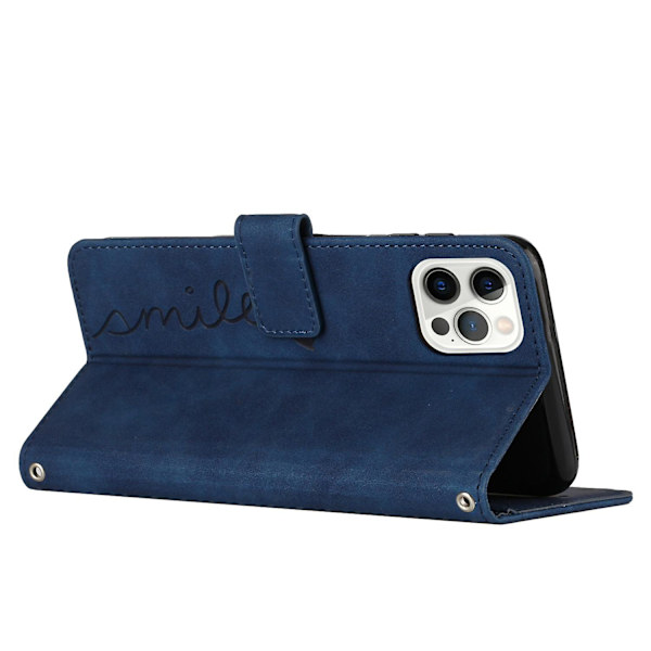 PU phone case för iPhone 15 Pro Blue