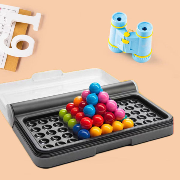 3d Pussel Wisdom Brädspel Klassiskt Pussel Pyramid Plate Iq Tester Barn Logisk Mind Game Pyramid Beads Pussel Hjärnleksaker null none