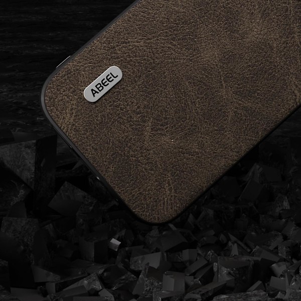 ABEEL Dream Litchi Texture Case för iPhone 15 Khaki