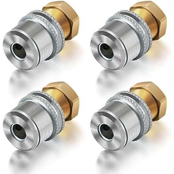 Dreyoo Lock på Air Chuck, 1/4&#39;&#39; FNPT Heavy Duty Closed Flow Däckchuck för däckinflator Luftkompressor Lufttillbehörssats, standard 4