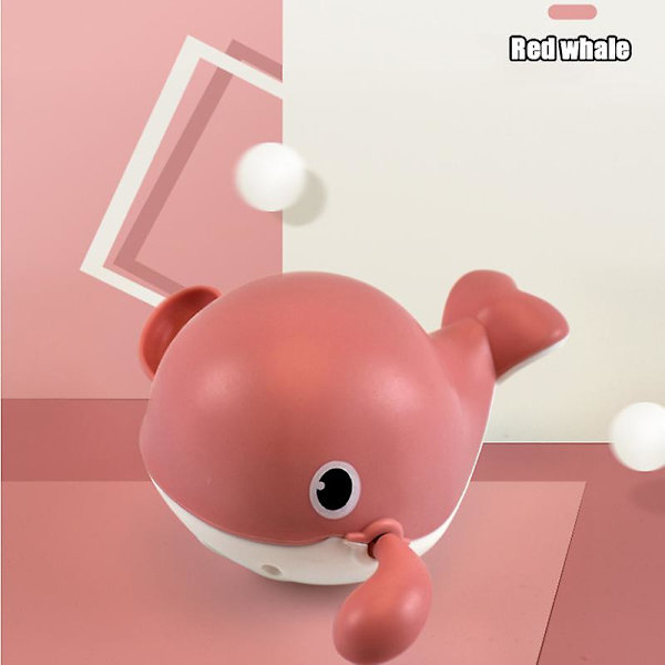 Baby Djur Söt tecknad sköldpadda krabba Klassisk baby Spädbarnsbadkedja Clockwork Toy For Kid 2020 Nyaste C Red whale