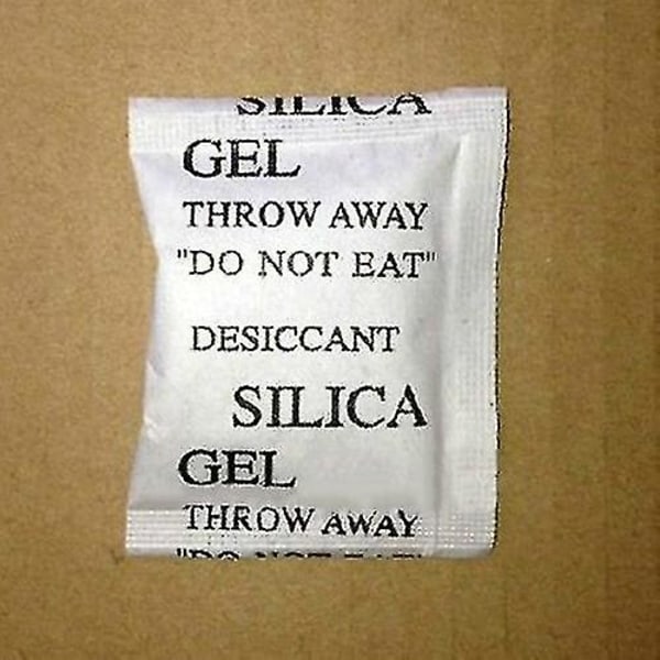 100 förpackningar Drypack Silica Gel-paket Fuktsäkra fuktabsorberande torkmedel null none