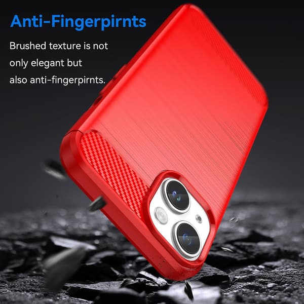 TPU phone case för iPhone 15 Red