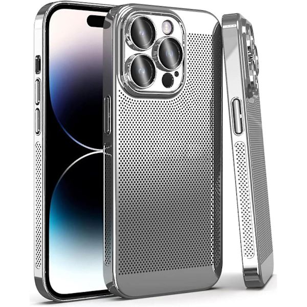 Kylande phone case för iPhone 15 Pro Max Silver