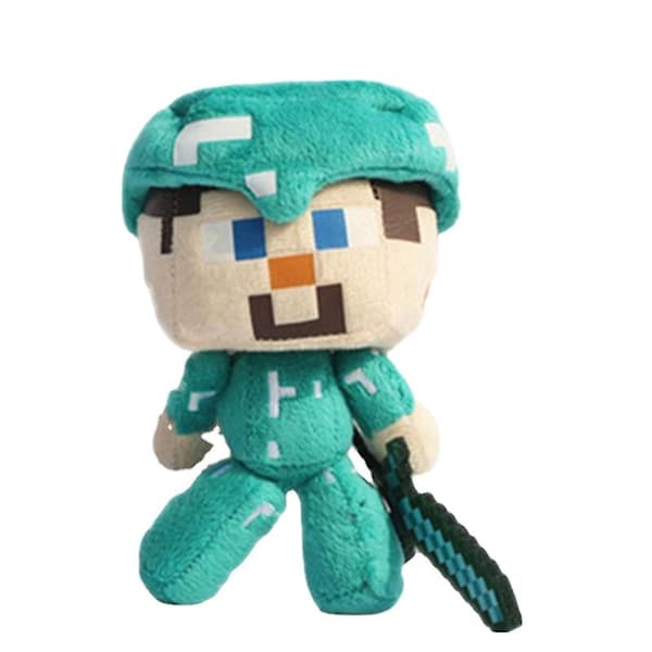 Minecraft plyschdocka Steve Diamond Set Doll 18cm