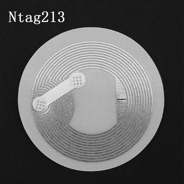 50st Ntag213 Nfc Tags 13.56mhz Iso14443a Nfc Sticker Ntag 213 All Nfc Phone Tillgänglig Rfid Nfc Tag Stickers Adhesive Wet inlay