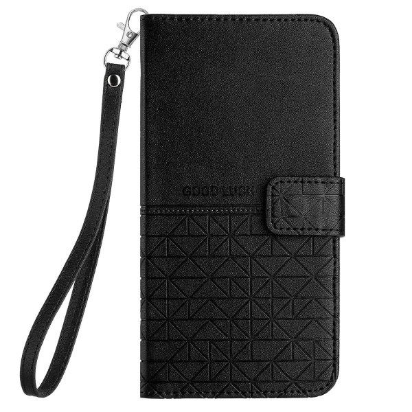 Rhombic Texture Case för iPhone 15 Pro Black