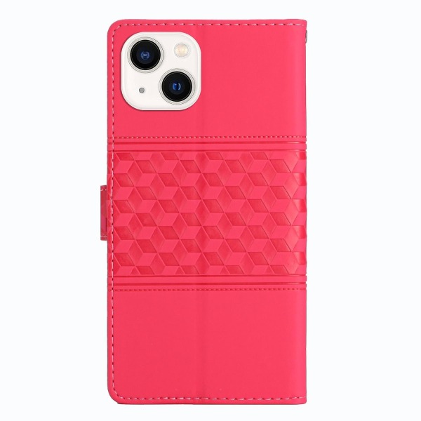 Diamantpräglat case för iPhone 15 Plus Red