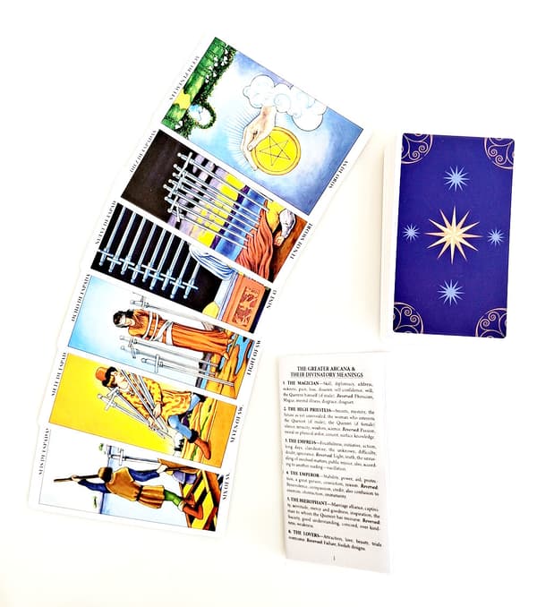 Spanska Smith-Waite Tarot Deck Divination Cards