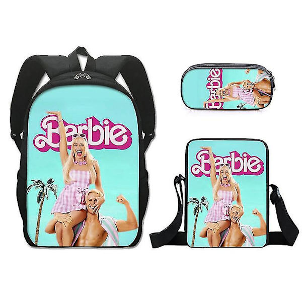 Barbie skolväska i tre set (pennväska + liten väska + ryggsäck) Product 9 none