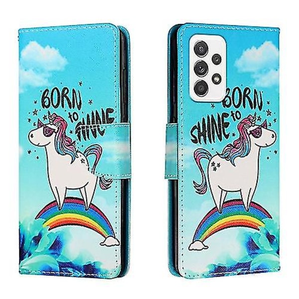 För Samsung Galaxy A33 5g Colored Drawing Phone case Rainbow Horse none