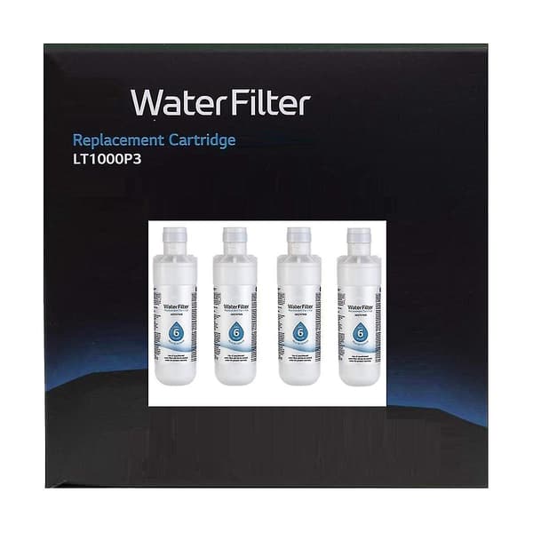4-pack Lt1000p utbyteskompatibelt kylvattenfilter, kompatibelt Lt1000p3, adq74793501 200 Gallon Refrig-n White none