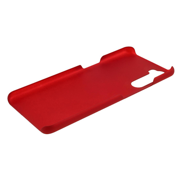 Gummierat hårt Pc- phone case till Oneplus Nord Red