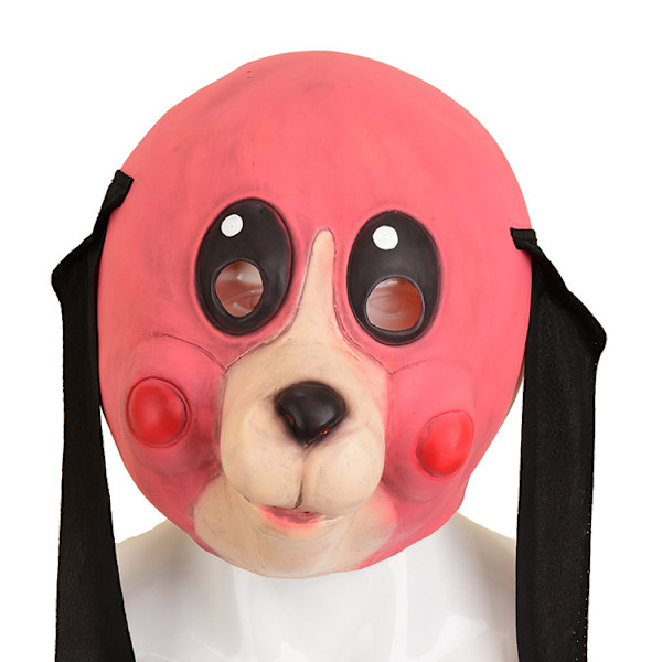 Flätad hundnödställd latexmask