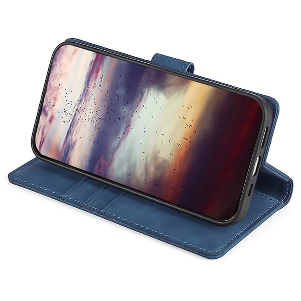 För Xiaomi 13 Ultra Flip phone case Crocodile Texture Pu Läder Skin-touch cover Blue
