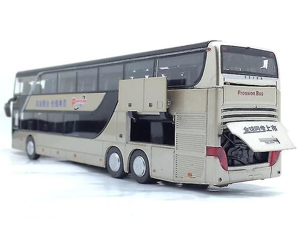Bussmodell 1 32 High Simulation Twin Sightseeing Blinkande leksaksbil null none