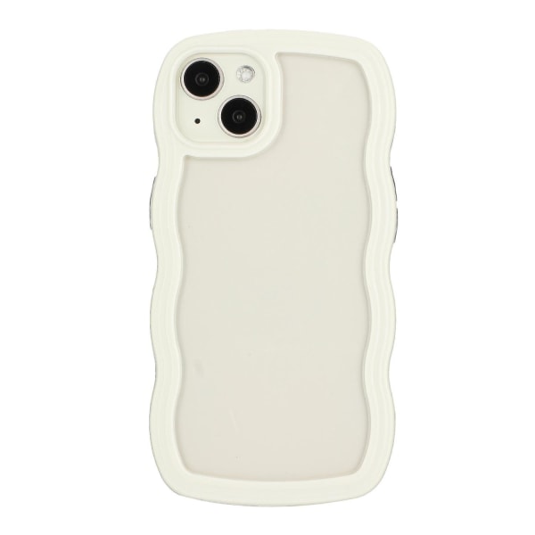 Wave TPU Clear PC- case för iPhone 15 White