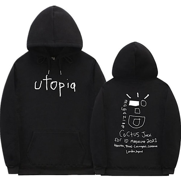 Cactus Jack Hoodie Män Kvinnor Dubbelsidig print Utseende Mamma I Can Fly Travis Scott Hoodies Unisex Hip Hop Streetwear Z0896*black M