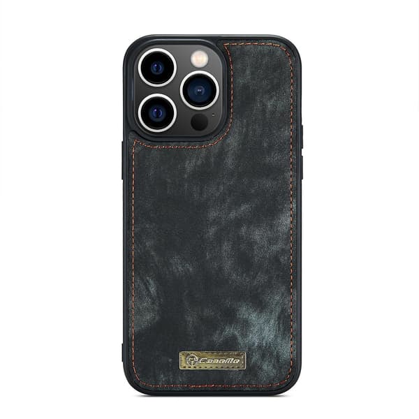 CaseMe 008 PU case för iPhone 15 Pro Black