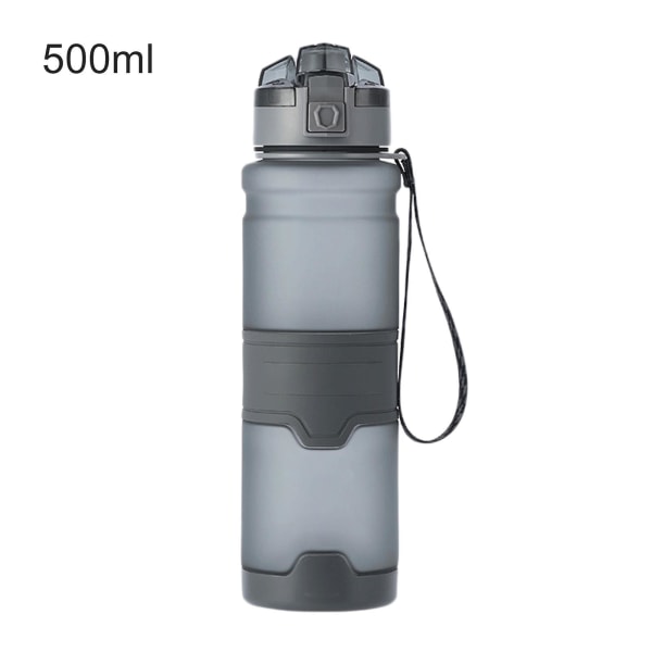 0,5/1/1,5 l sportvattenflaska Fitness skolkopp med filter för barn Vuxna Grey 500ML
