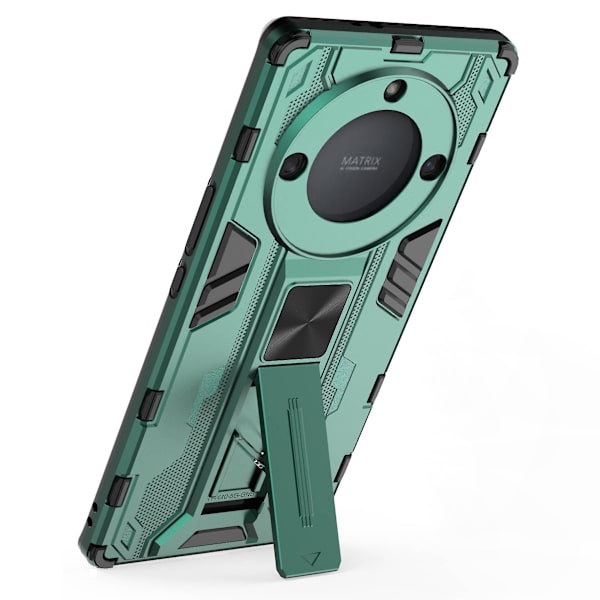 For Honor Magic 5 Lite 5g /x40 5g / X9a 5g Kickstand Phone case Dropsäkert hård PC Mjuk Tpu Hybrid Cover Green