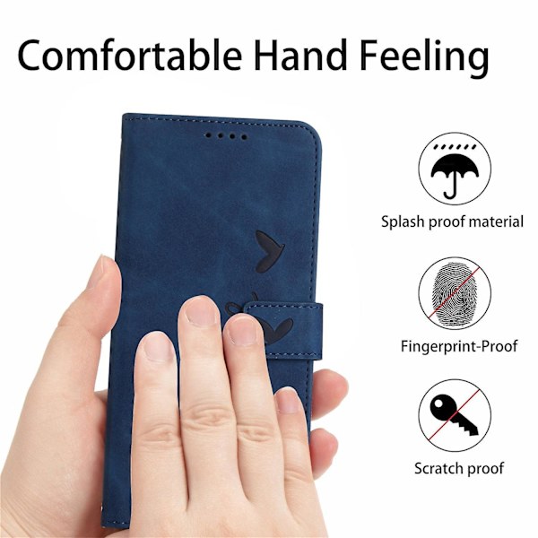 PU phone case för iPhone 15 Pro Max Blue