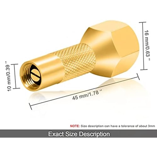 GODESON Ball Foot Air Chuck, 1/4&#34; FNPT Closed Flow däckchuck gjord av mässing, däckluftmunstycke för däckinflatormätare och luftkompressor( Clip+Screw(S)