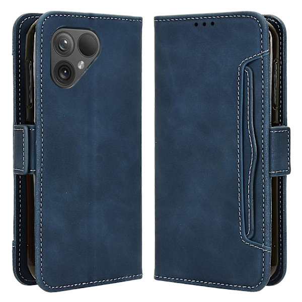 För Fairphone 5 Case anti-scratch Folio Flip Pu Läder cover Blue
