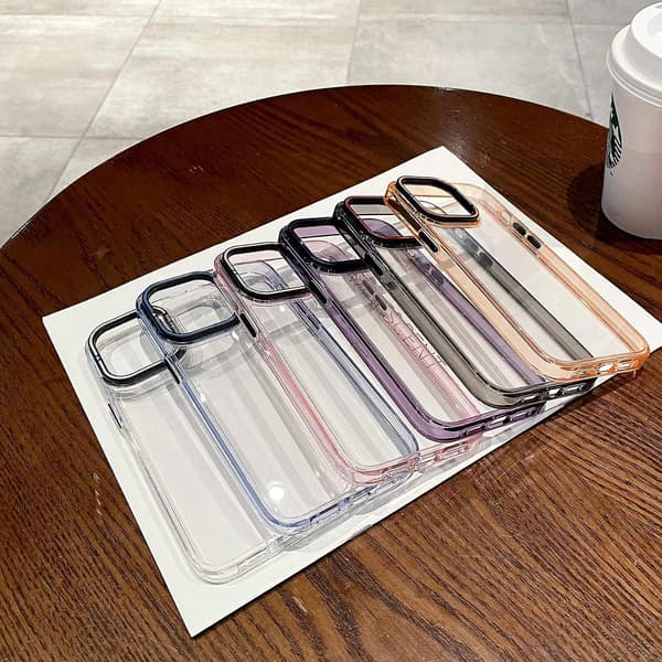 Invisible Holder Phone case För iPhone 15 Pro Purple