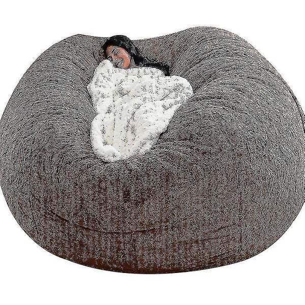 Lazy Sofa Bean Bag Bean Bag Cover Stol Kudde Coffee 150*75CM