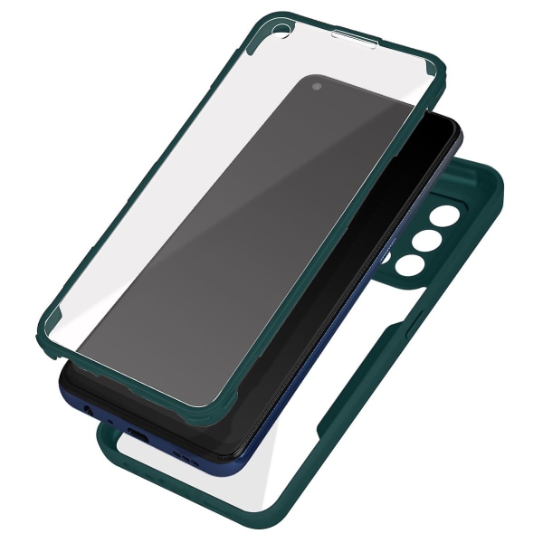 Case för Oppo A74 4G Plexiglas Bak och Polymer Front Green