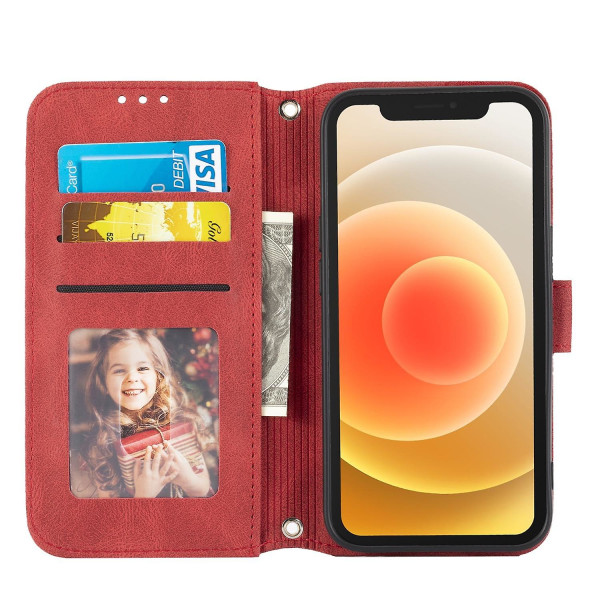 Präglat case för iPhone 15 Pro Max Red