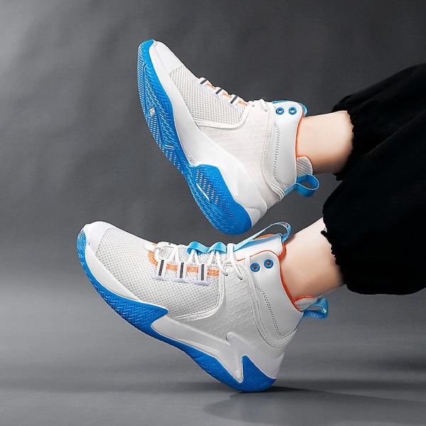 Herr Basketskor Sport Löparskor Andas Sneakers Yj776 White 39