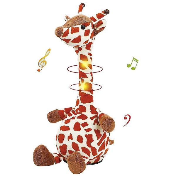 Elektrisk docka pratar giraff upprepar vad du säger Skakar på huvudet Elektrisk interaktiv animerad leksak Talande kompis Elektrisk leksak Mimicking Sp null none