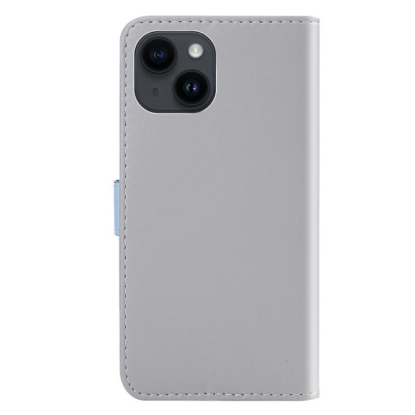 Trefärgat PU- case för iPhone 15 Grey