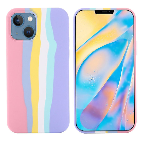 Rainbow Liquid Case för iPhone 15 Pink