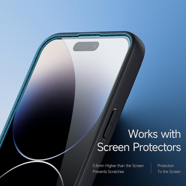 Frosted Feel Phone case För iPhone 15 Pro null none