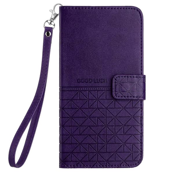 Rhombic Texture Case för iPhone 15 Purple