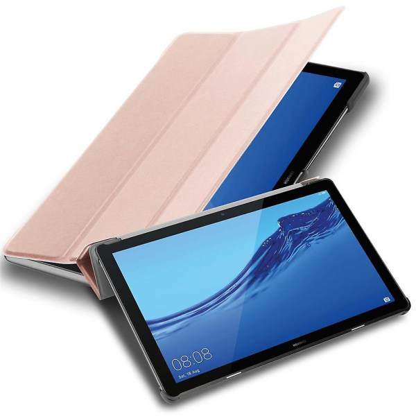 Huawei MediaPad T5 10 (10.1 Zoll) Tablet Hülle Cover Case - extra Dünn - ohne Wake Up Funktion PASTEL ROSÉ GOLD MediaPad T5 10 (10.1 inch)
