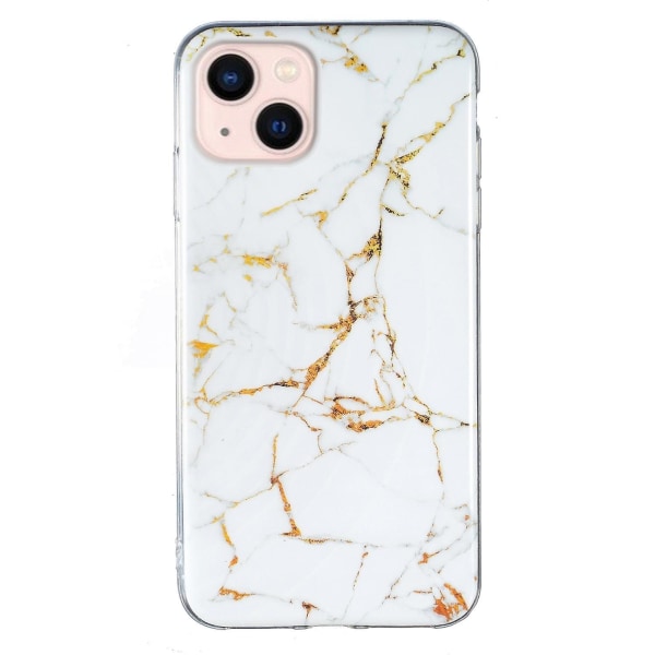 Marble TPU phone case för iPhone 15 Plus White