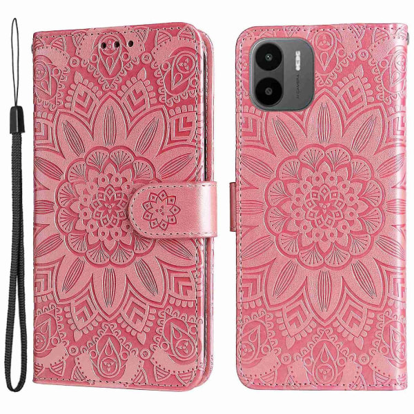 För Xiaomi Redmi A1 4G/A2 4G Solros case Vikbart ställ cover null none