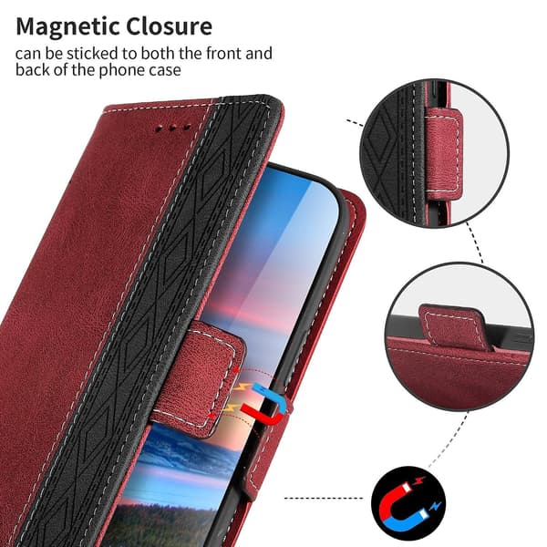 RFID- phone case för iPhone 15 Pro Red