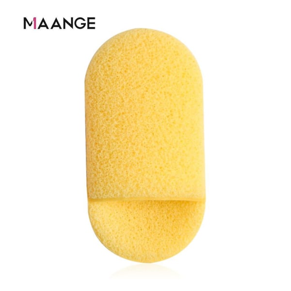 1 st Hudvårdsrengöringspulver Puff Ansiktsrengöring Sponge Puff Kosmetisk Remover Ansiktshudrengöring Skönhetsverktyg Yellow