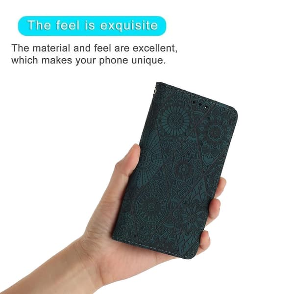 Etniskt präglat case för iPhone 15 Blue