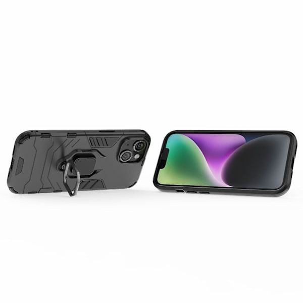 Stötsäker PC + TPU för iPhone 15 Black