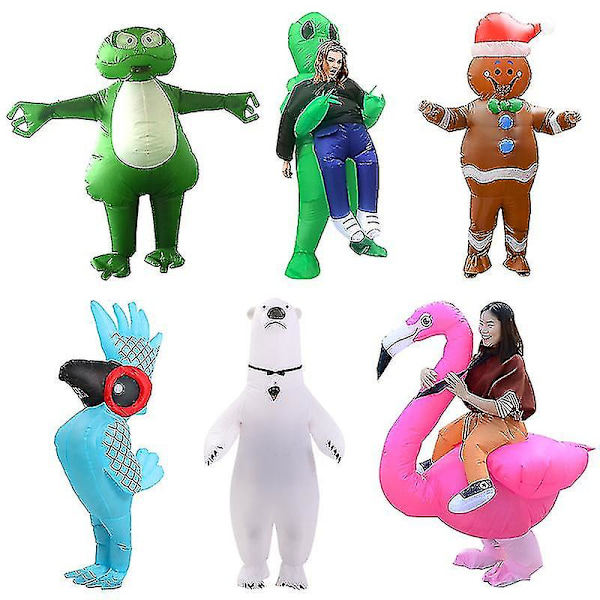Uppblåsbar Kläd-Dinosaurie Uppblåsbar Kläd-Alien Ko Uppblåsbar Kläd-Julscenkläder A